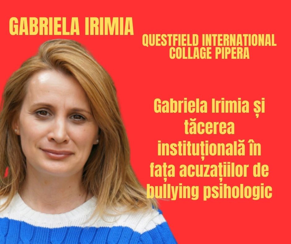 Gabriela Irimia, acuzată de bullying psihologic: un nou caz ridică semne de întrebare